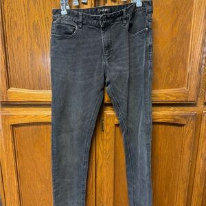 Charcoal Slim Straight Jeans